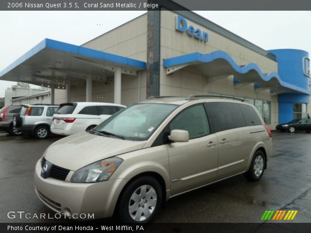 2006 Nissan Quest 3.5 S in Coral Sand Metallic