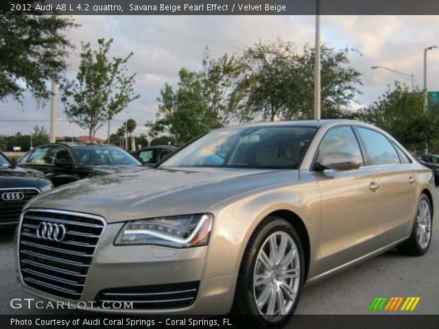 2012 Audi A8 L 4.2 quattro in Savana Beige Pearl Effect