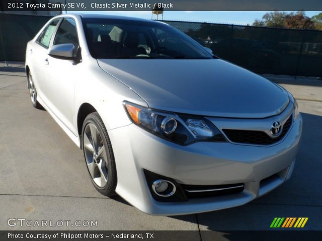 2012 Toyota Camry SE V6 in Classic Silver Metallic