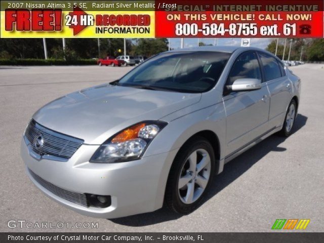 2007 Nissan Altima 3.5 SE in Radiant Silver Metallic