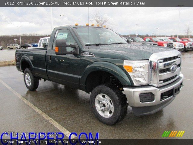 2012 Ford F250 Super Duty XLT Regular Cab 4x4 in Forest Green Metallic
