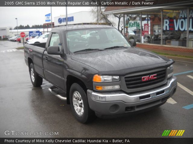 2005 GMC Sierra 1500 Work Truck Regular Cab 4x4 in Carbon Metallic