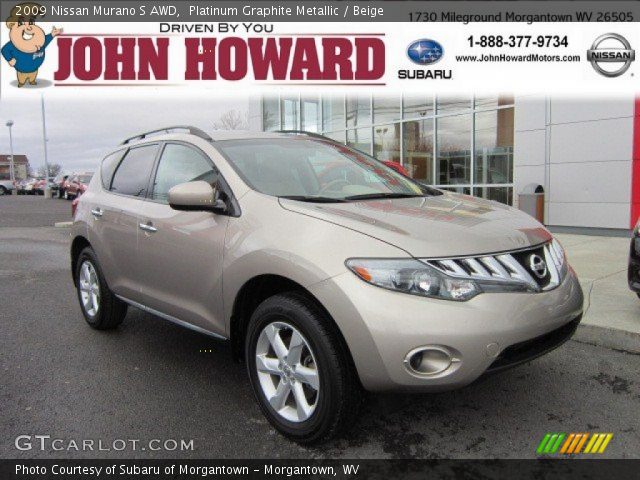 2009 Nissan Murano S AWD in Platinum Graphite Metallic