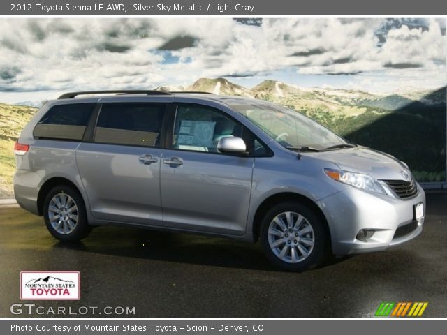 2012 Toyota Sienna LE AWD in Silver Sky Metallic