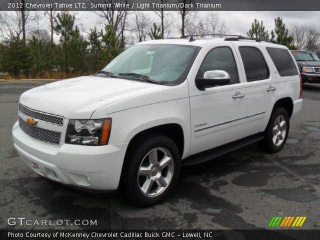 Summit White 2012 Chevrolet Tahoe Ltz Light Titanium