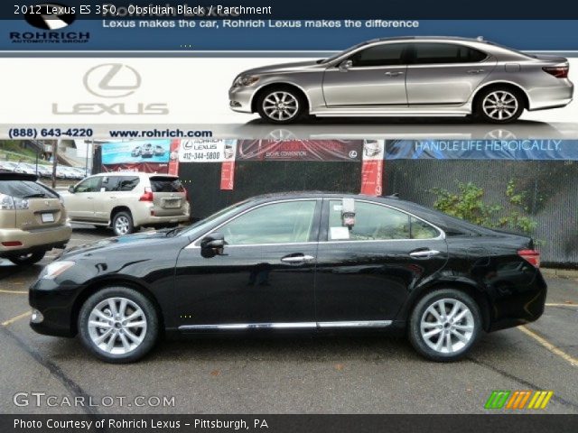 2012 Lexus ES 350 in Obsidian Black