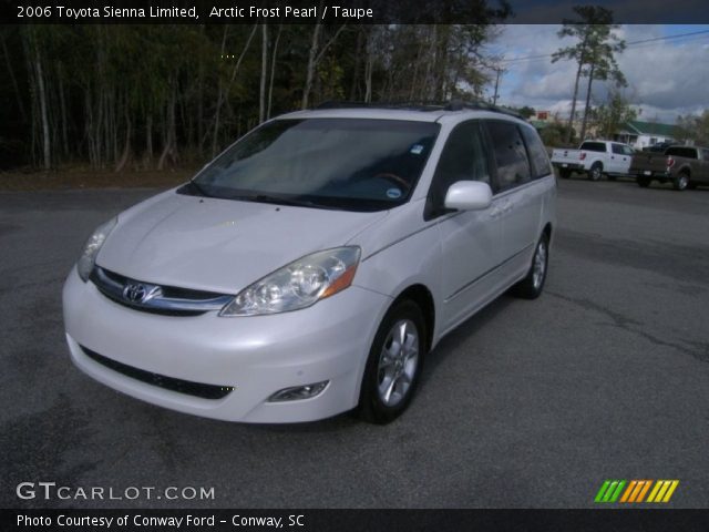 2006 Toyota Sienna Limited in Arctic Frost Pearl