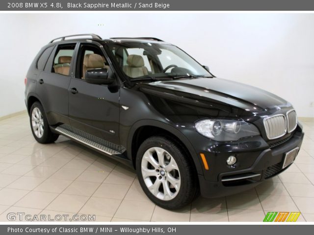 2008 BMW X5 4.8i in Black Sapphire Metallic