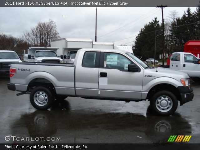 2011 Ford F150 XL SuperCab 4x4 in Ingot Silver Metallic
