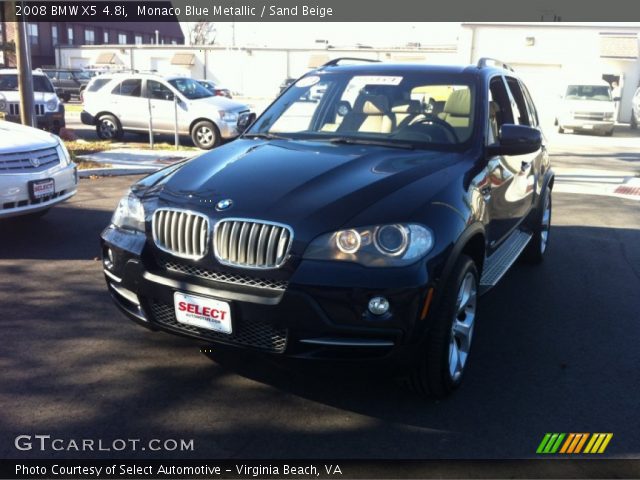 2008 BMW X5 4.8i in Monaco Blue Metallic