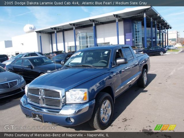 2005 Dodge Dakota Laramie Quad Cab 4x4 in Atlantic Blue Pearl