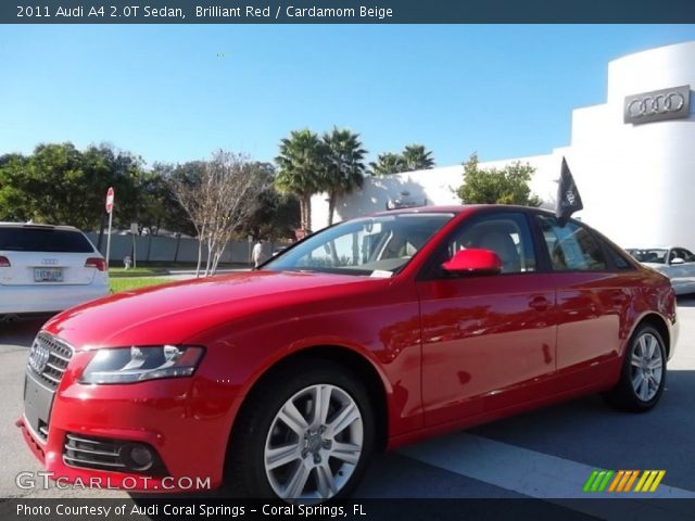 2011 Audi A4 2.0T Sedan in Brilliant Red