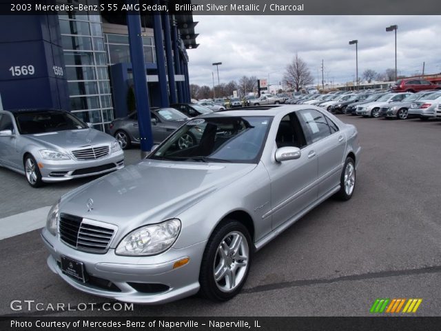 2003 Mercedes-Benz S 55 AMG Sedan in Brilliant Silver Metallic