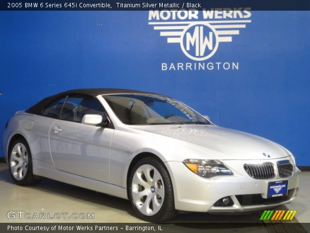 2005 BMW 6 Series 645i Convertible in Titanium Silver Metallic