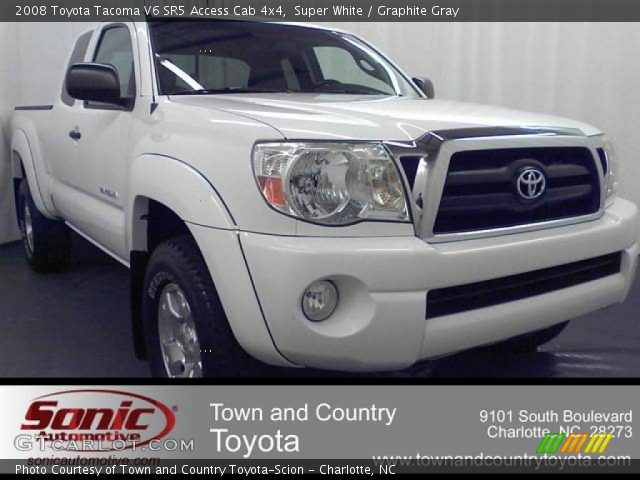 2008 Toyota Tacoma V6 SR5 Access Cab 4x4 in Super White