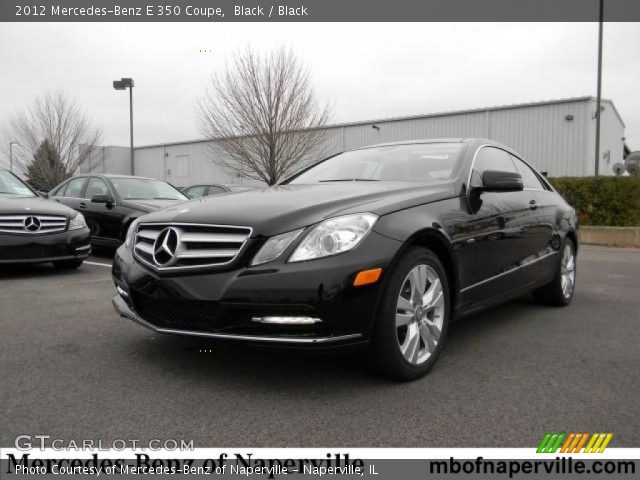 2012 Mercedes-Benz E 350 Coupe in Black