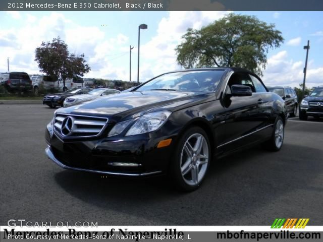 2012 Mercedes-Benz E 350 Cabriolet in Black