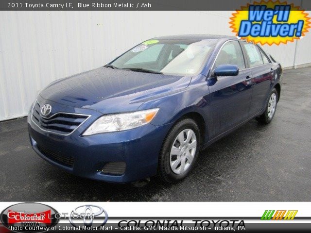 2011 Toyota Camry LE in Blue Ribbon Metallic