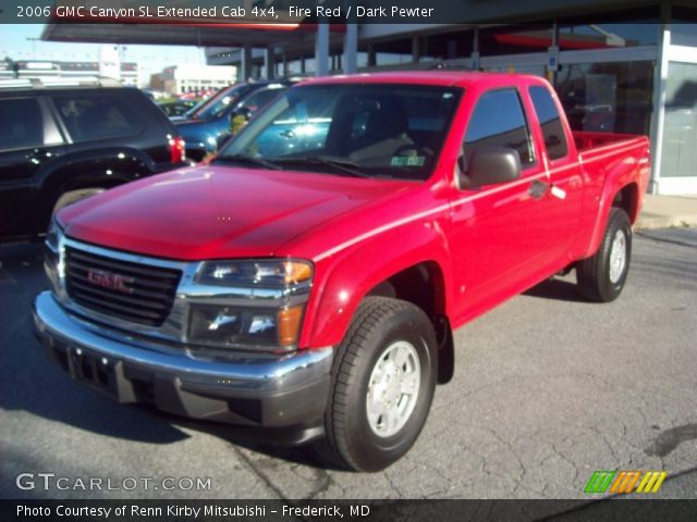 2006 GMC Canyon SL Extended Cab 4x4 in Fire Red