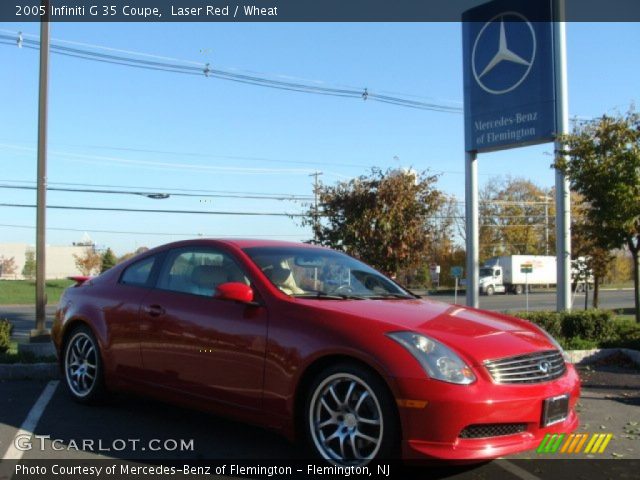 2005 Infiniti G 35 Coupe in Laser Red