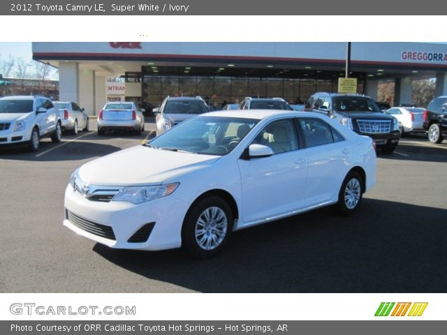 2012 Toyota Camry LE in Super White