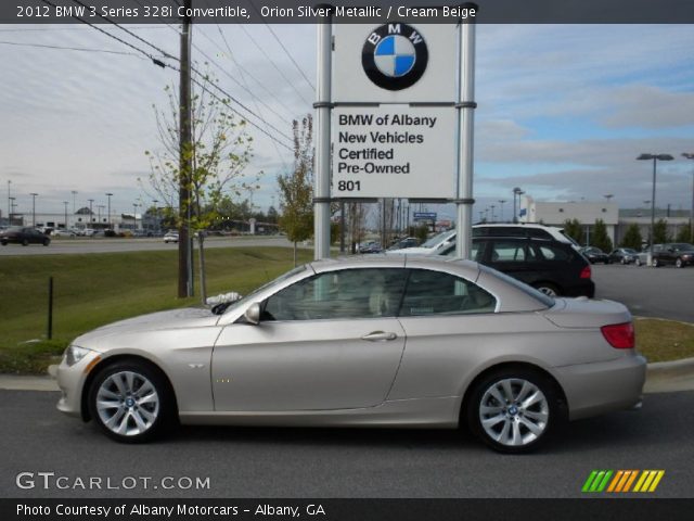 2012 BMW 3 Series 328i Convertible in Orion Silver Metallic