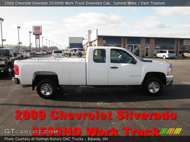 2009 Chevrolet Silverado 2500HD Work Truck Extended Cab in Summit White