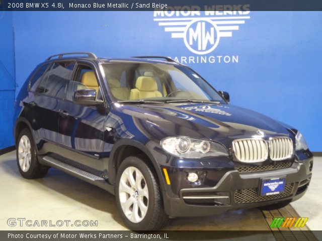 2008 BMW X5 4.8i in Monaco Blue Metallic
