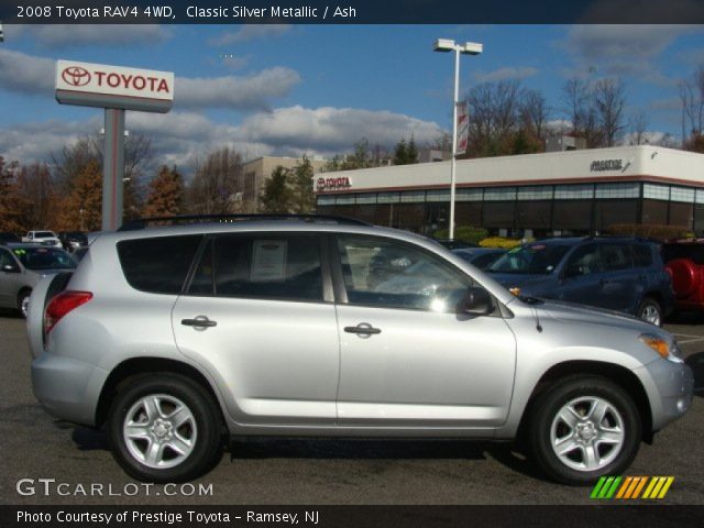 2008 Toyota RAV4 4WD in Classic Silver Metallic
