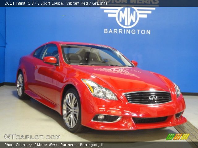 2011 Infiniti G 37 S Sport Coupe in Vibrant Red