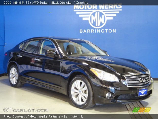 2011 Infiniti M 56x AWD Sedan in Black Obsidian