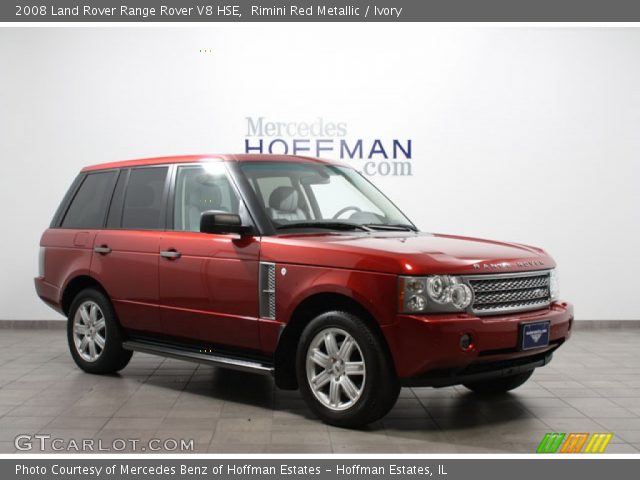 2008 Land Rover Range Rover V8 HSE in Rimini Red Metallic