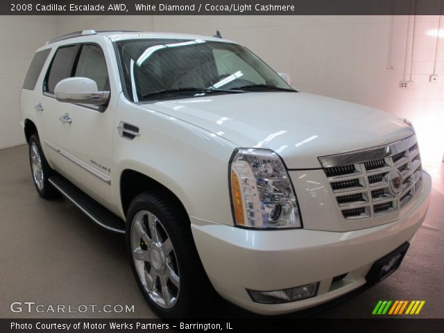 2008 Cadillac Escalade AWD in White Diamond