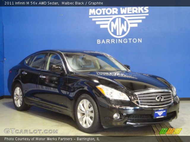 2011 Infiniti M 56x AWD Sedan in Malbec Black