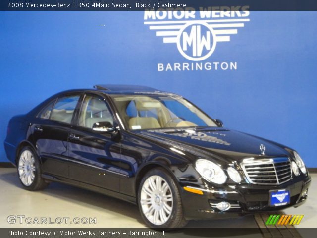 2008 Mercedes-Benz E 350 4Matic Sedan in Black