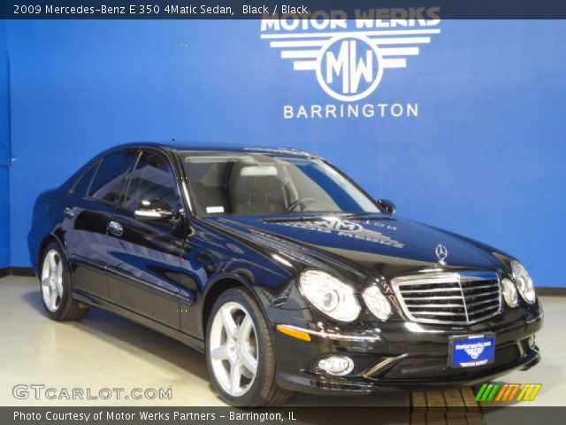 2009 Mercedes-Benz E 350 4Matic Sedan in Black