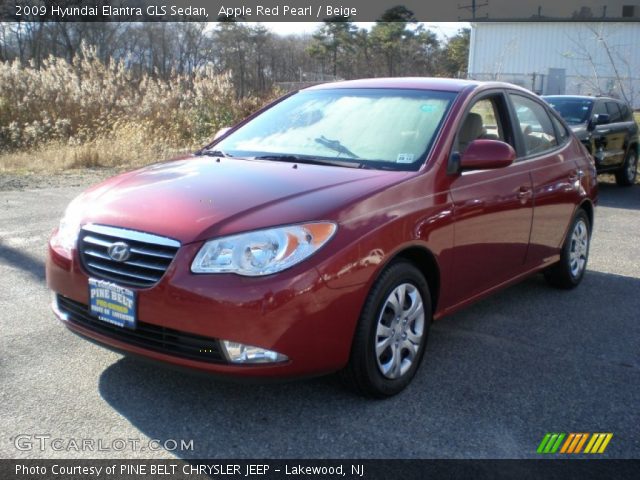 2009 Hyundai Elantra GLS Sedan in Apple Red Pearl