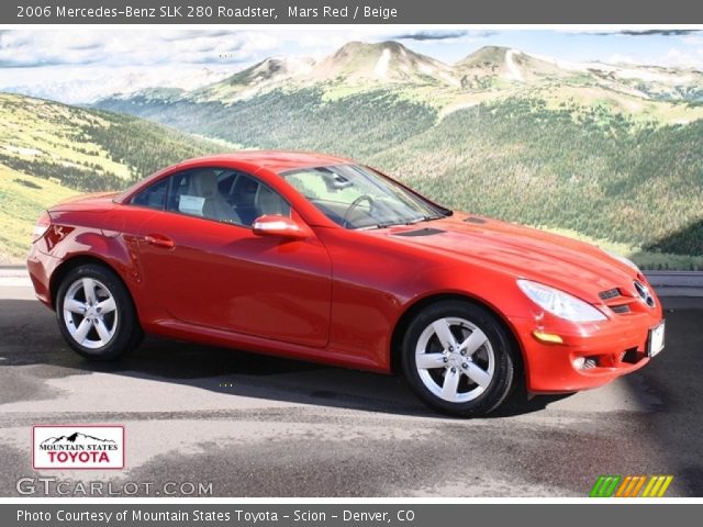 2006 Mercedes-Benz SLK 280 Roadster in Mars Red