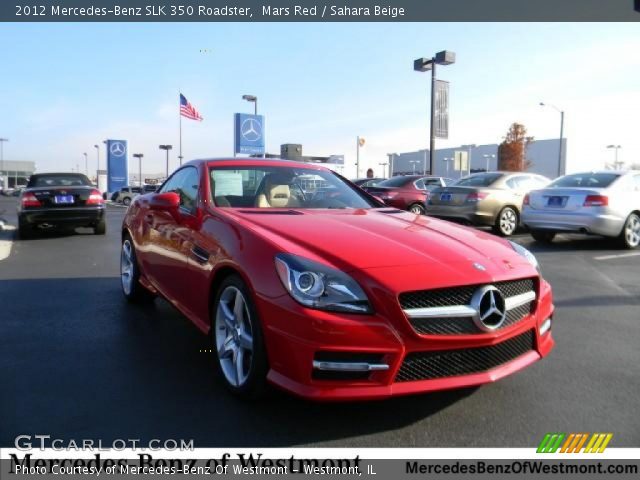 2012 Mercedes-Benz SLK 350 Roadster in Mars Red