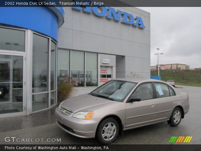 2002 Honda Civic LX Sedan in Titanium Metallic