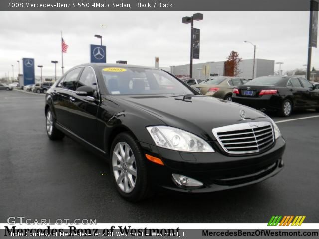2008 Mercedes-Benz S 550 4Matic Sedan in Black