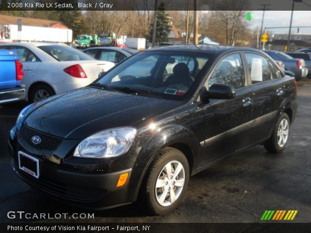 2008 Kia Rio LX Sedan in Black