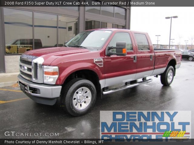 2008 Ford F350 Super Duty XLT Crew Cab 4x4 in Dark Toreador Red