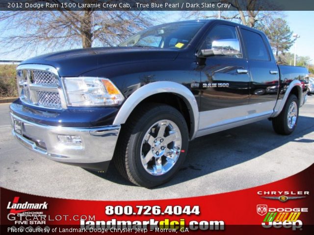 2012 Dodge Ram 1500 Laramie Crew Cab in True Blue Pearl