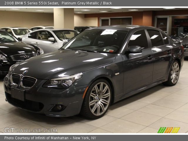 2008 BMW 5 Series 550i Sedan in Platinum Grey Metallic