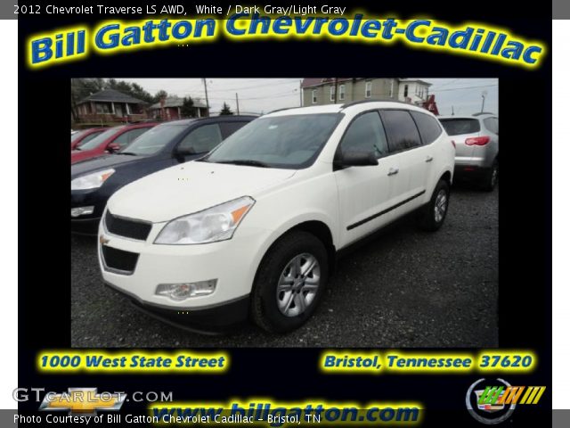 2012 Chevrolet Traverse LS AWD in White