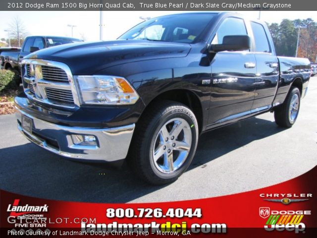 2012 Dodge Ram 1500 Big Horn Quad Cab in True Blue Pearl