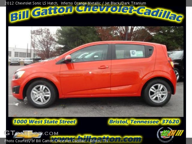 2012 Chevrolet Sonic LS Hatch in Inferno Orange Metallic