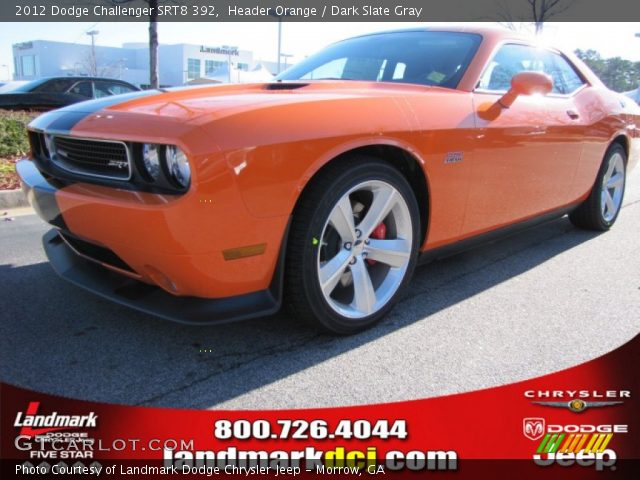2012 Dodge Challenger SRT8 392 in Header Orange
