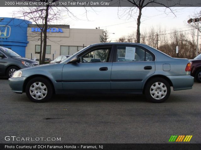 2000 Honda Civic LX Sedan in Iced Teal Pearl